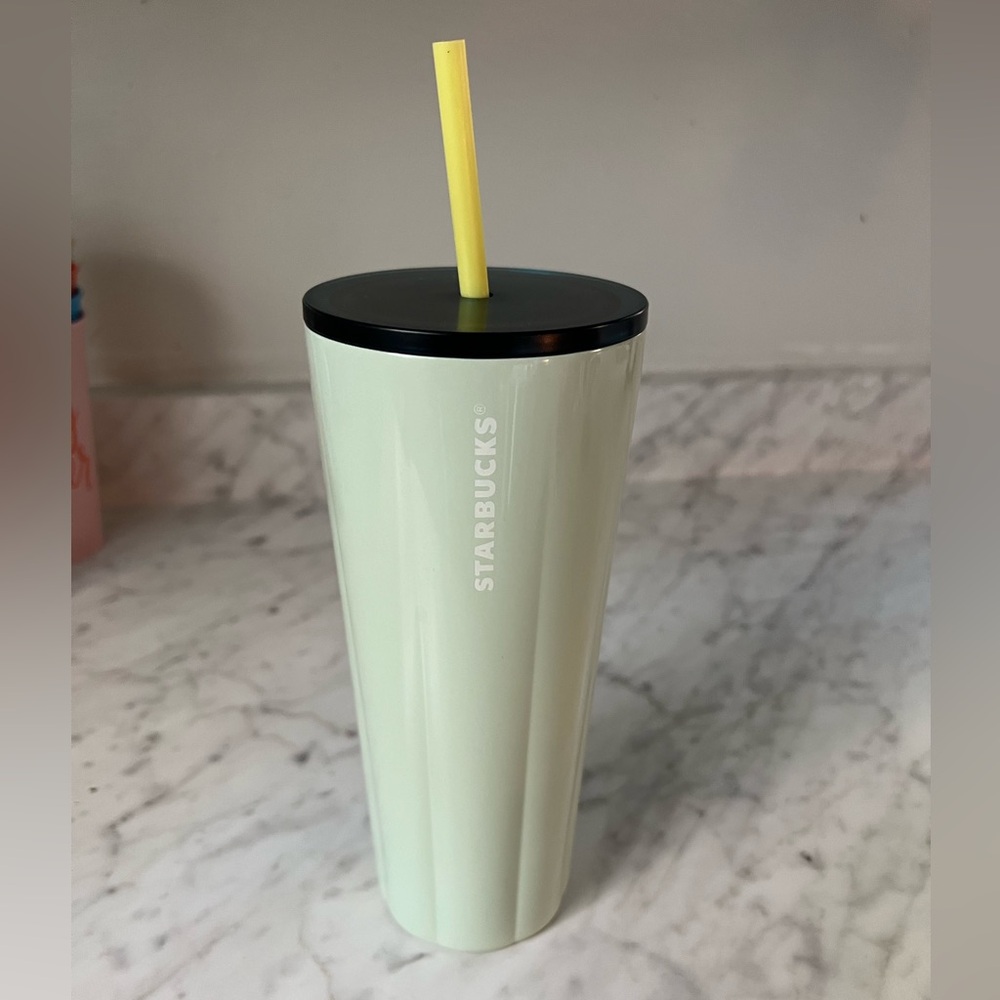 Starbucks Mint Green Tumbler with Dark Green Lid
